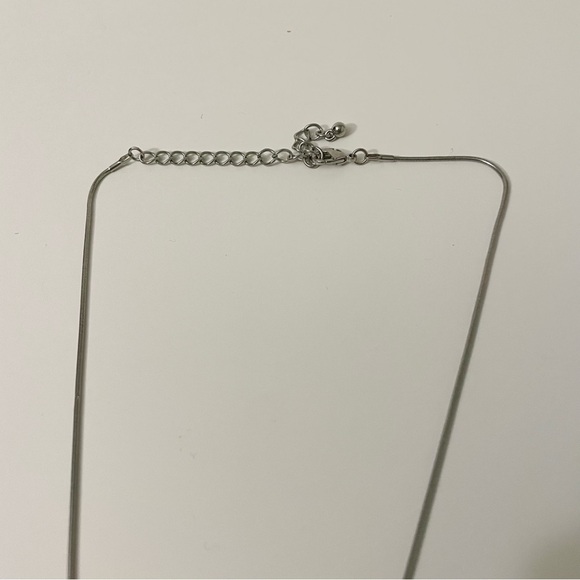 Color Block Geometric Statement Necklace - Picture 8 of 11